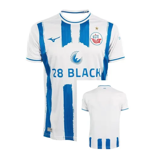 Hansa Rostock 2024-25 Home Kit 3D-gedruckter, schnell trocknender, atmungsaktiver Motorrad-Trainingsanzug, schnell trocknend und atmungsaktiv