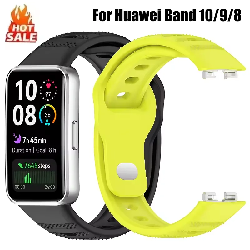 Strap Für Huawei Bands 9/8 NFC Band Zubehör Ersatz Sport Silikon uhr armband pulseira correa für Huawei 10/9/8 NFC Image