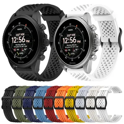 22mm Uhr Sport Silikon Armband Für Fossil GEN 6 44mm GEN 5 5e LTE 45mm Smartwatch HR Band Sport Armband Ersatz Armband