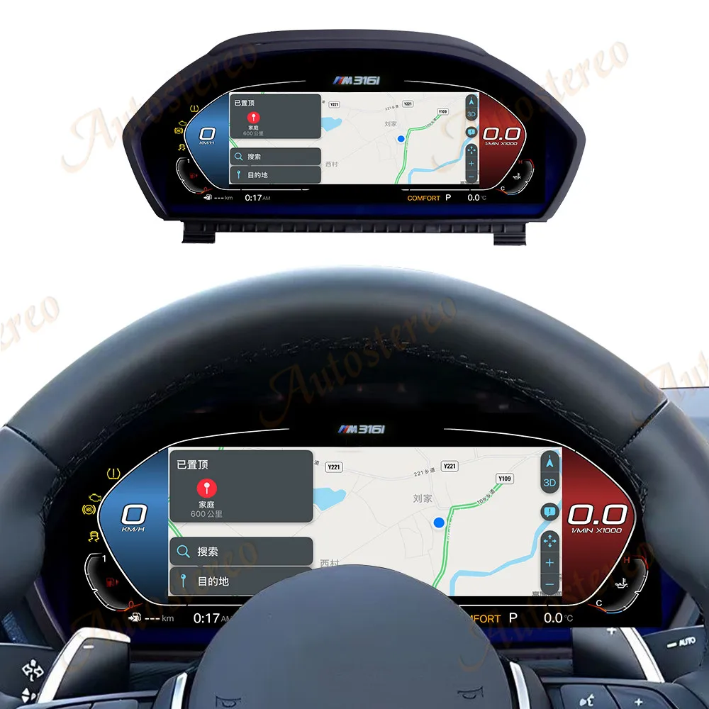 Auto Digital Kilometerzähler Bildschirm Carplay Für BMW 3 F30 F31 BMW 4 F32 F33 F34 F36 M3 M4 Geschwindigkeit Meter virtuelle Cockpit Digital Cluster Image