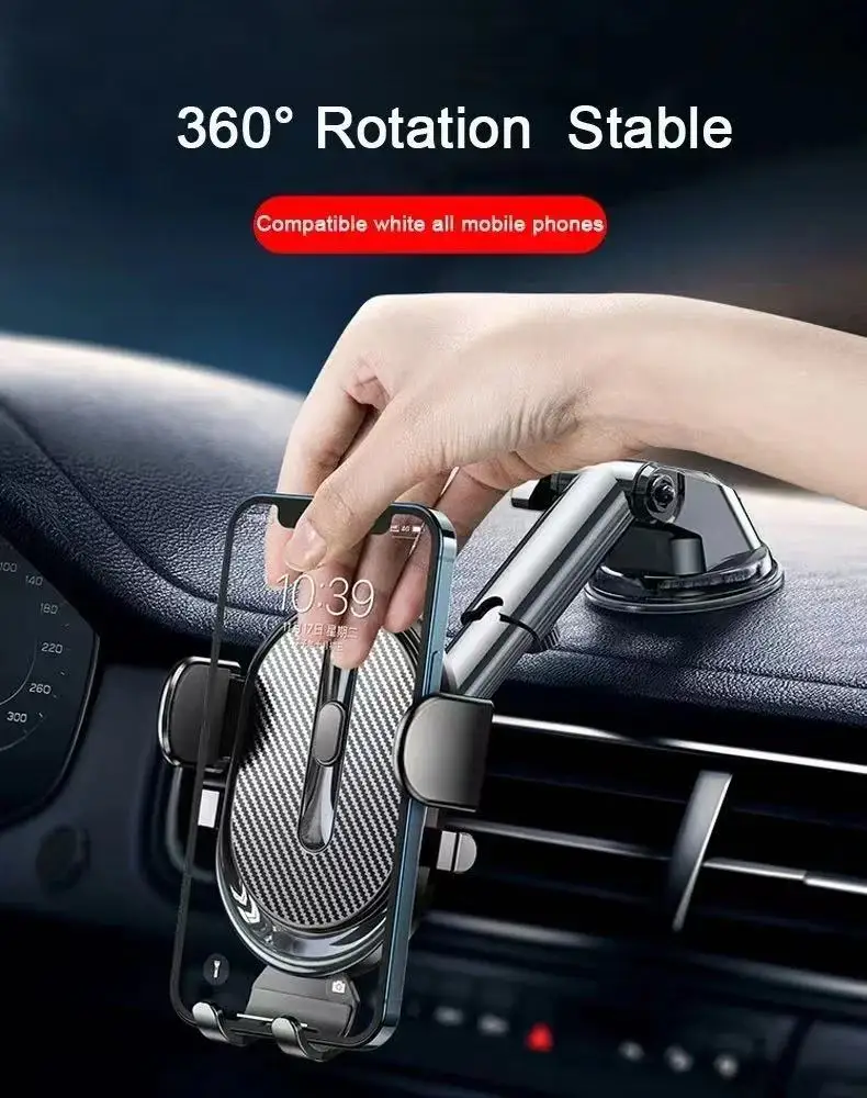 Ventouse Support de téléphone de voiture Support de montage ventouse Smartphone Support de cellule Mobile dans le Support de voiture