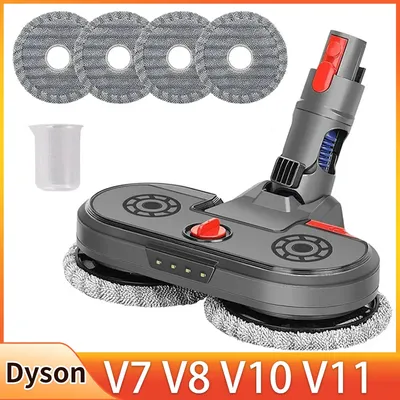 Elektrischer Wischkopfaufsatz, kompatibel mit Dyson V15 V7 V8 V10 V11 Akku-Staubsauger, Hartholzbodenreiniger Image