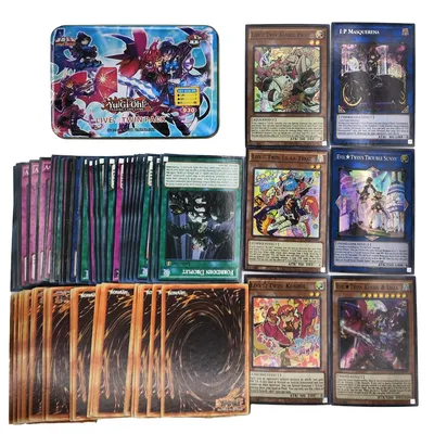 Yu Gi Oh Cards LIVE TWIN PCAK Kartendeck Englisch TCG Holographic Golden White Dragon Duel Game Collection Karte mit Blechdose Image