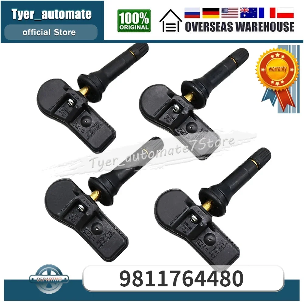 4 Stück Reifendruck sensor Überwachungs sensoren 433MHz für Citroen Jumpy Fiat Scudo Peugeot Experte Toyota Proace Combi Image