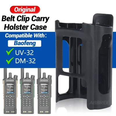 Original Baofeng UV-32/DM-32 Walkie Talkie Belt Clip Carry Holster Case For UV32/DM32 Two Way Ham Radio Accessories For Outdoor