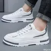 Vulkanisierte Herrenschuhe, 2025, Frühjahr, neue dicke Sohle, rutschfest, sportlich, lässig, flache Schuhe, trendige Einzelschuhe, Turnschuhe, Zapatos Hombre