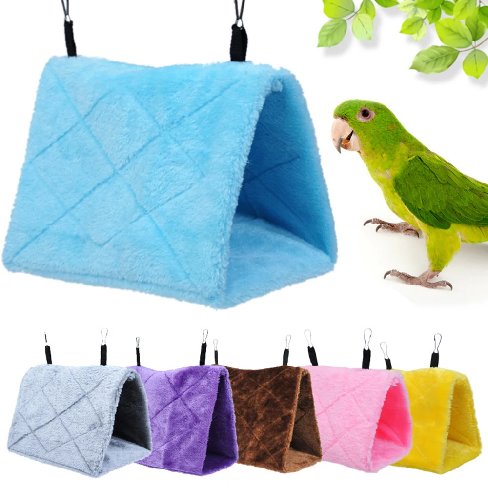 Winter-Warmes Vogelnest, Dreieckiges Samt-Vogelnest, Papageien-Winter-Warmes Baumwollnest Mj231 Image