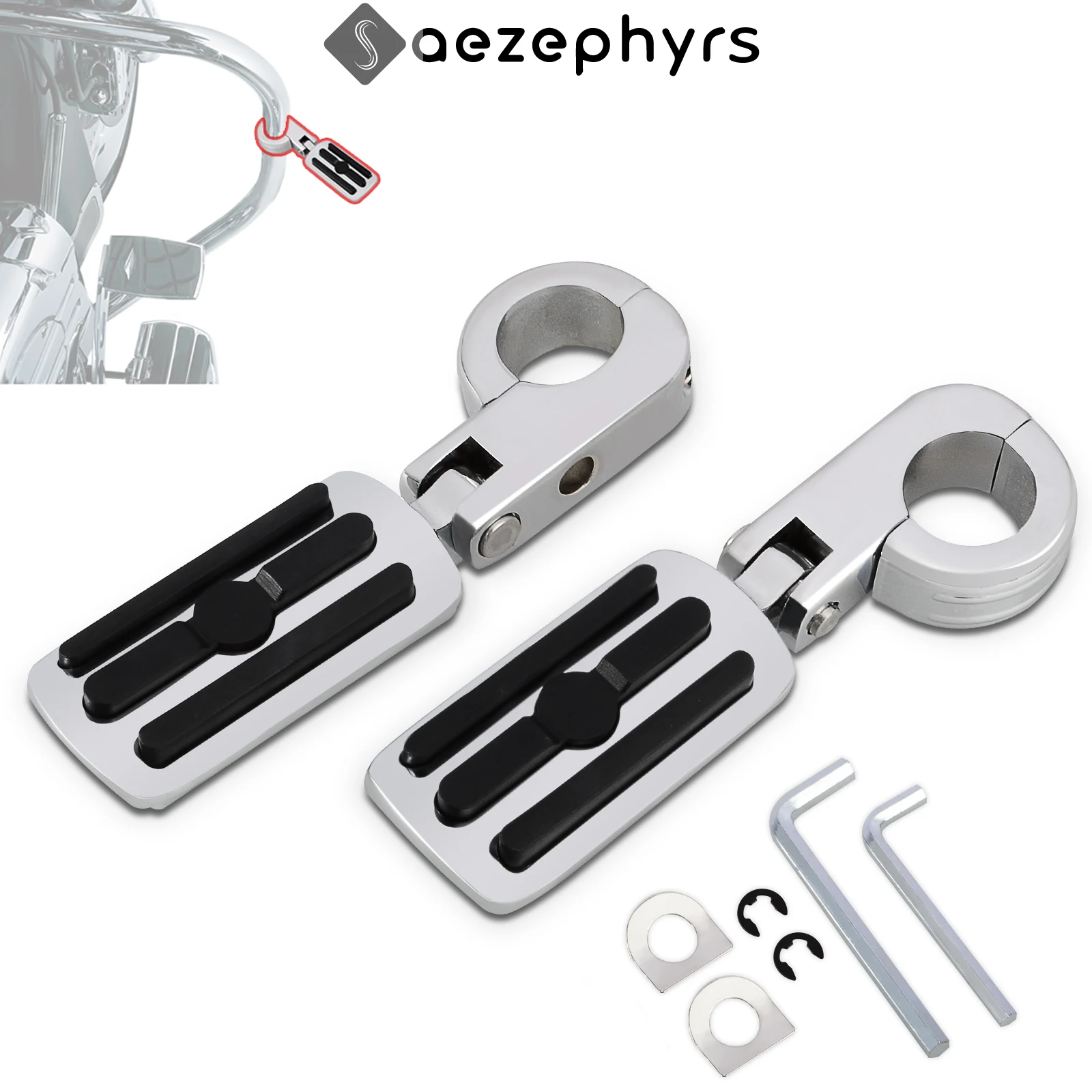 Motorrad-Highway-Pegs, Motorschutz-Fußrasten, 3,2 cm (1,25 Zoll), für Harley Touring Softail Dyna Low Rider FXDL Fat Boy FXFBS Road King FLHRCI Breakout FXBR Electra Glide FLHTC Street