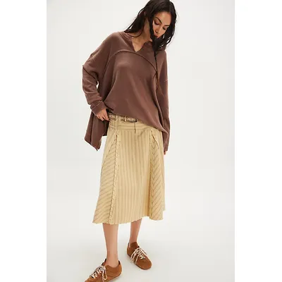 Cascade Sweatshirt at Free People in Spiced Chocolate, Size: XL