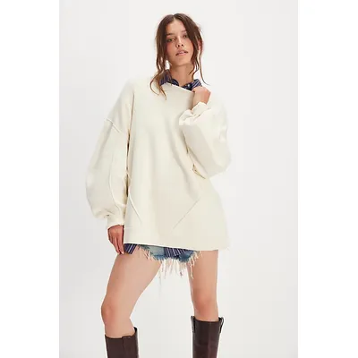 We The Free Zedd Tunic at Free People in Nilla Cream, Size: XS