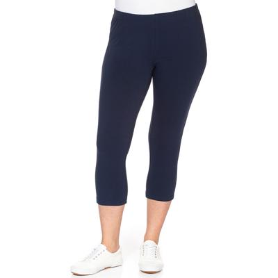 Leggings SHEEGO, Damen, Gr. 48, Normalgrößen, blau (marine), 95% Baumwolle, 5% Elasthan, unifarben, Hosen Image