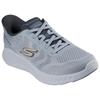 Slip-On Sneaker SKECHERS "GO WALK NOW-PAYTON", Herren, Gr. 48, grau, Textil, sportlich, Schuhe, Trainingsschuh, Schnürschuh mit Handsfree Slip-ins