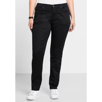 Stretch-Hose SHEEGO, Damen, Gr. 50, schwarz, 97% Baumwolle, 3% Elasthan, Hosen Image
