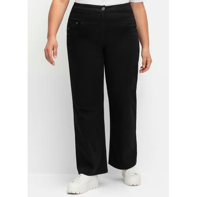 Stretch-Hose SHEEGO, Damen, Gr. 44, Normalgrößen, schwarz, 98% Baumwolle, 2% Elasthan, Hosen Image
