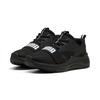 Sneaker PUMA "SOFTRIDE WIRED 2 JR", Gr. 38, schwarz-weiß (puma schwarz, puma weiß), Textil, sportlich, Schuhe