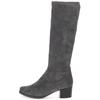 Stiefel CAPRICE "Caprice Stiefel Lederimitat", Damen, Gr. 40,5, grau (dunkelgrau), Lederimitat, casual, Schuhe