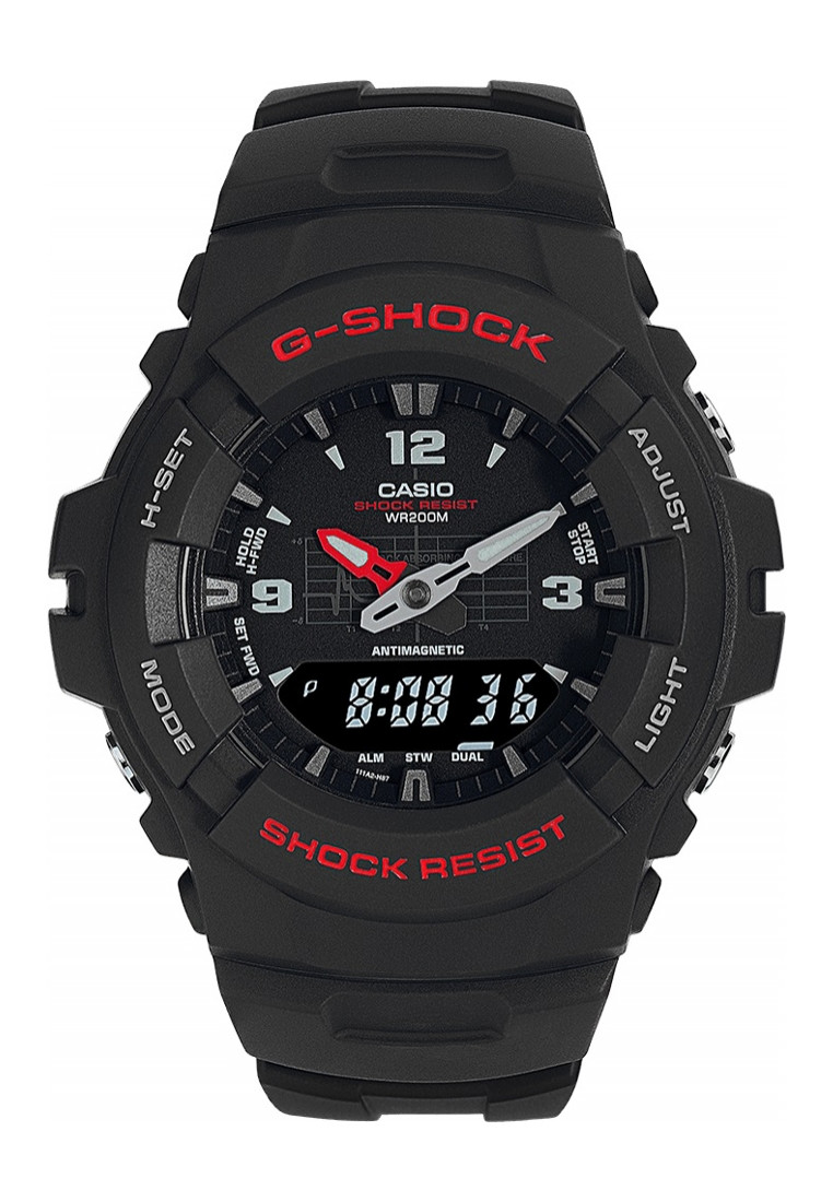 Casio G-100-1BVMUR Mens G-shock Watch - Black - One Size | Casio Sale | Discount Designer Brands