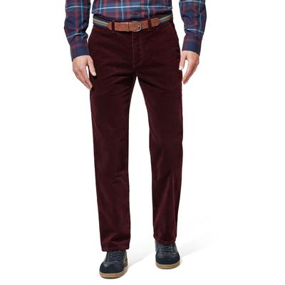Walbusch Herren Gürtel-Cord Chino-Hose Rot Image