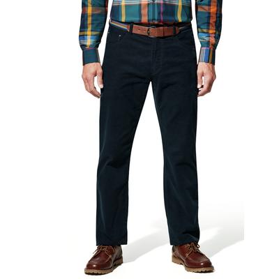 Walbusch Herren Gürtel-Cord Five-Pocket Blau Image