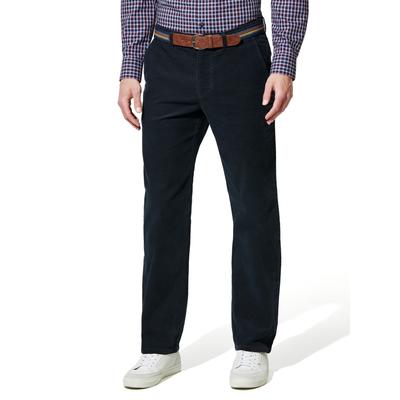 Walbusch Herren Gürtel-Cord Chinohose Blau Image