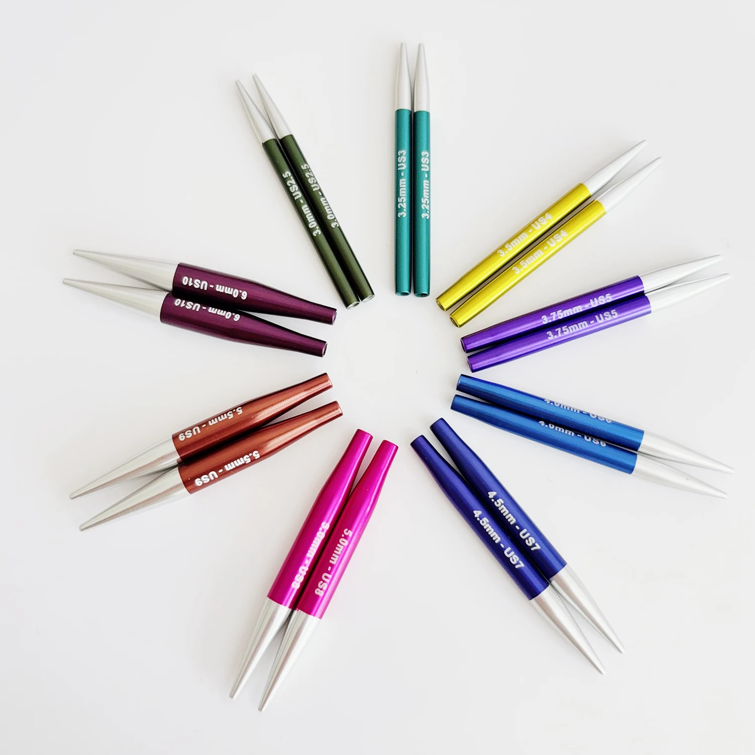 Knitpro Zing Mini austauschbare kreisförmige Nadelspitzen 5 cm/2'' Image