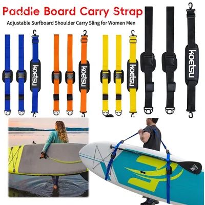 Surfboard Shoulder Strap Paddle Board Carry Strap SUP Carrying Strap Adjustable Stand Up Surf Paddle Board Carrier Paddle Board