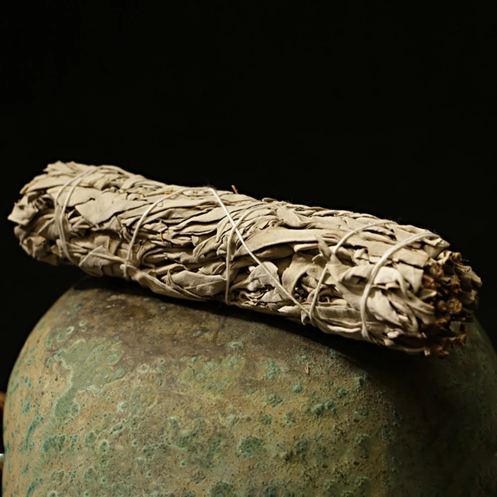 Weihrauch White Sage Bundle Smudge Sticks Home Purification Weihrauch White Sage Sticks Meditation Tragbare brennende Aromatherapie Image