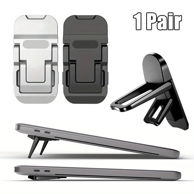 Faltbarer Laptop-Ständer, tragbarer Notebook-Stützhalter, verstellbare Riser-Kühlhalterung, universell für MacBook Pro Laptops, Tablets Image