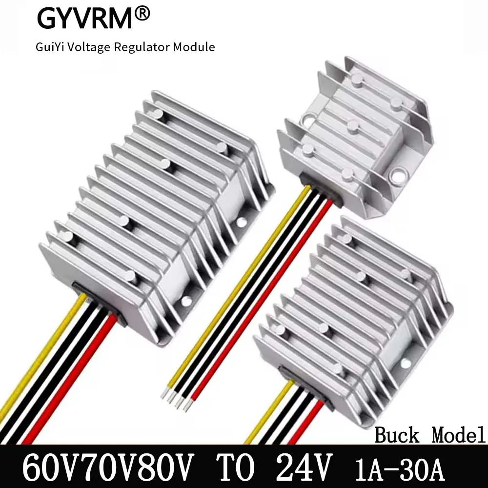 DC 60V 72V 80V bis 24V 1A 3A 5A 8A 10A 15A 20A 25A 30A DC Step Down Spannung Buck Converter Regler 72 Volt auf 24 Volt Modul Image