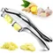 Knoblauchpresse, zwei in einem, multifunktionales Knoblauchpüree-Werkzeug, Stampfer, Slicer, Heim-Gadgets, Küchenartikel-Zubehör