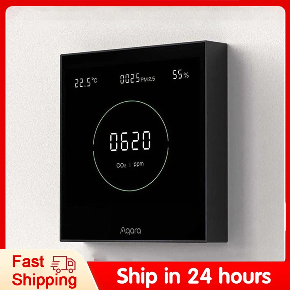NEUES Aqara Air Quality Monitor Panel S1 Omni Directional Air CO2 PM2.5 Temperatur-Feuchtigkeitsüberwachung für Homekit Aqara Home App Image