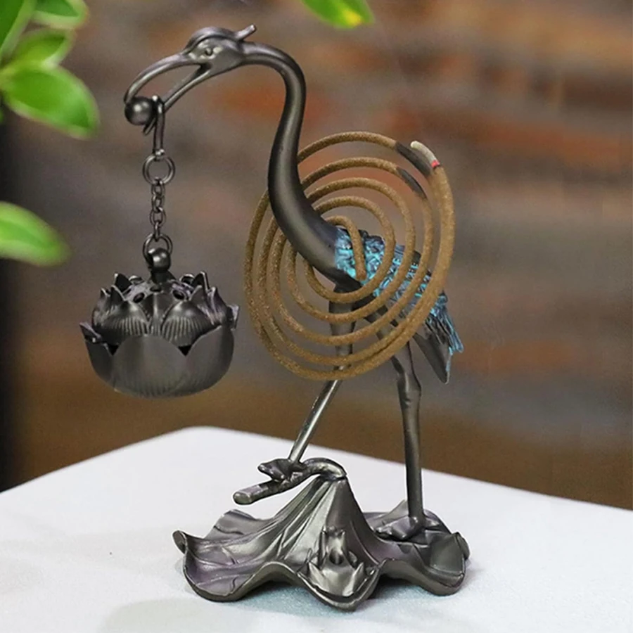 Räucherständer/Kran hängender Räuchergefäß/Aromatherapie-Rack für den Innenbereich, Kugelofen, schaffen eine beruhigende Atmosphäre Image