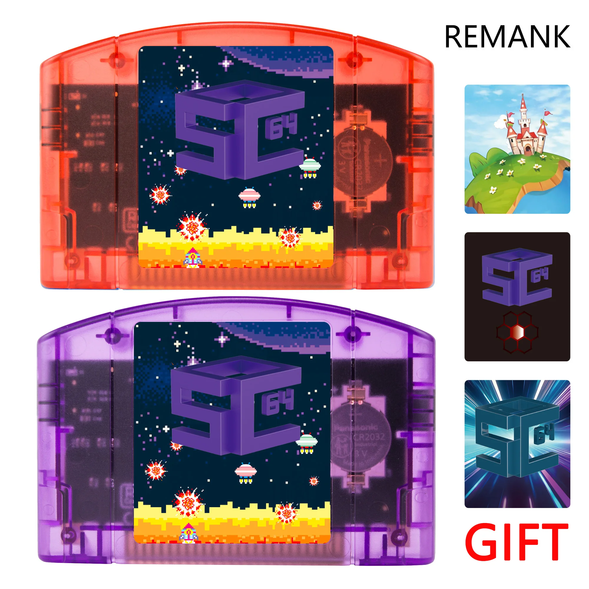 REMANK 5000+ SC64Summer SC64 N64 Game Open Source SC64 Cart N64 Flash Support N64DD SNES GBC N64 Retro Game Console Zubehör Image