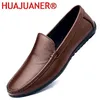 2025 männer Bootsschuhe Business Atmungsaktive Herren Loafer Schuhe Mokassins Flache Schuhe Casual Echtes Leder Schuhe Slip auf Rutschfeste