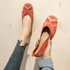 Casual Shoes Women's Spring Summer Knitting Flat Shoes Ladies Comfort Light Sneakers Women Slip on Loafers zapatos mujer WSH4237