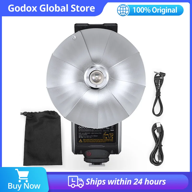 Godox GN14 Lux Senior Retro-Kamera-Blitzlicht, 7-stufiges Speedlite, universell für Canon, Sony, Nikon, Fuji, Olympus, Fotokamera Image