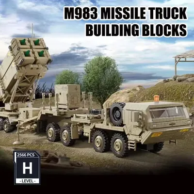 WW2 Militär M983 Raketen Fahrzeug Bausteine Modell Technische Anhänger Auto Ziegel Spielzeug Geburtstag Geschenke Jungen Weihnachten 2566Pcs Image
