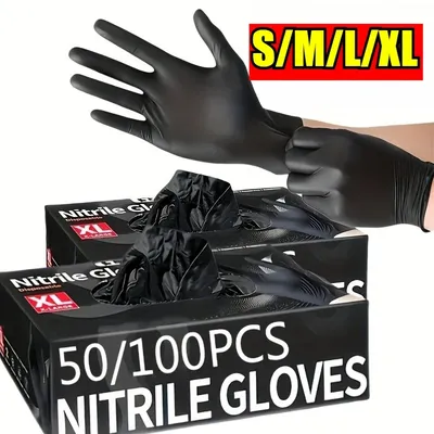 Disposable Nitrile Waterproof Gloves Dish Washing Dog Wash Cleaning Glove for Food Working Latex Gloves Kitchen Household Gloves