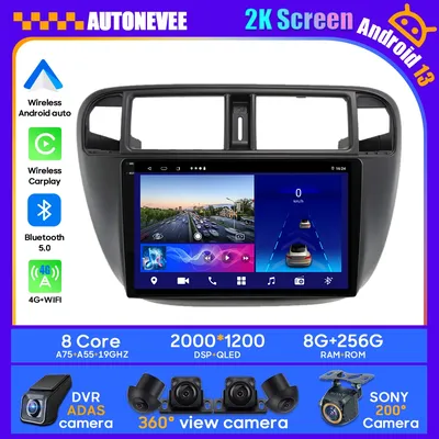 Android Car For Honda Civic EJ EK EM 1995-2001 LHD RHD Carplay Player 2K GPS Navigation Head Unit Multimedia Auto No 2din DVD