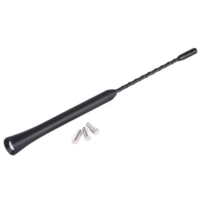 Anti Noise Aerial Car Radio Antenna 9 Inches Car Replacement Anti Noise Beesting Aerial FM Radio Antenna with Screws