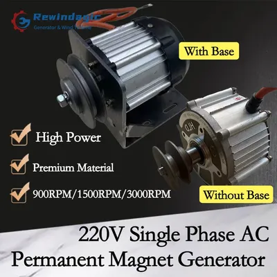 High Power 10000W 20000W Vehicle Power 220V Single Phase Alternator Dual-Purpose Permanent Magnet Electric Generat Diesel Engine