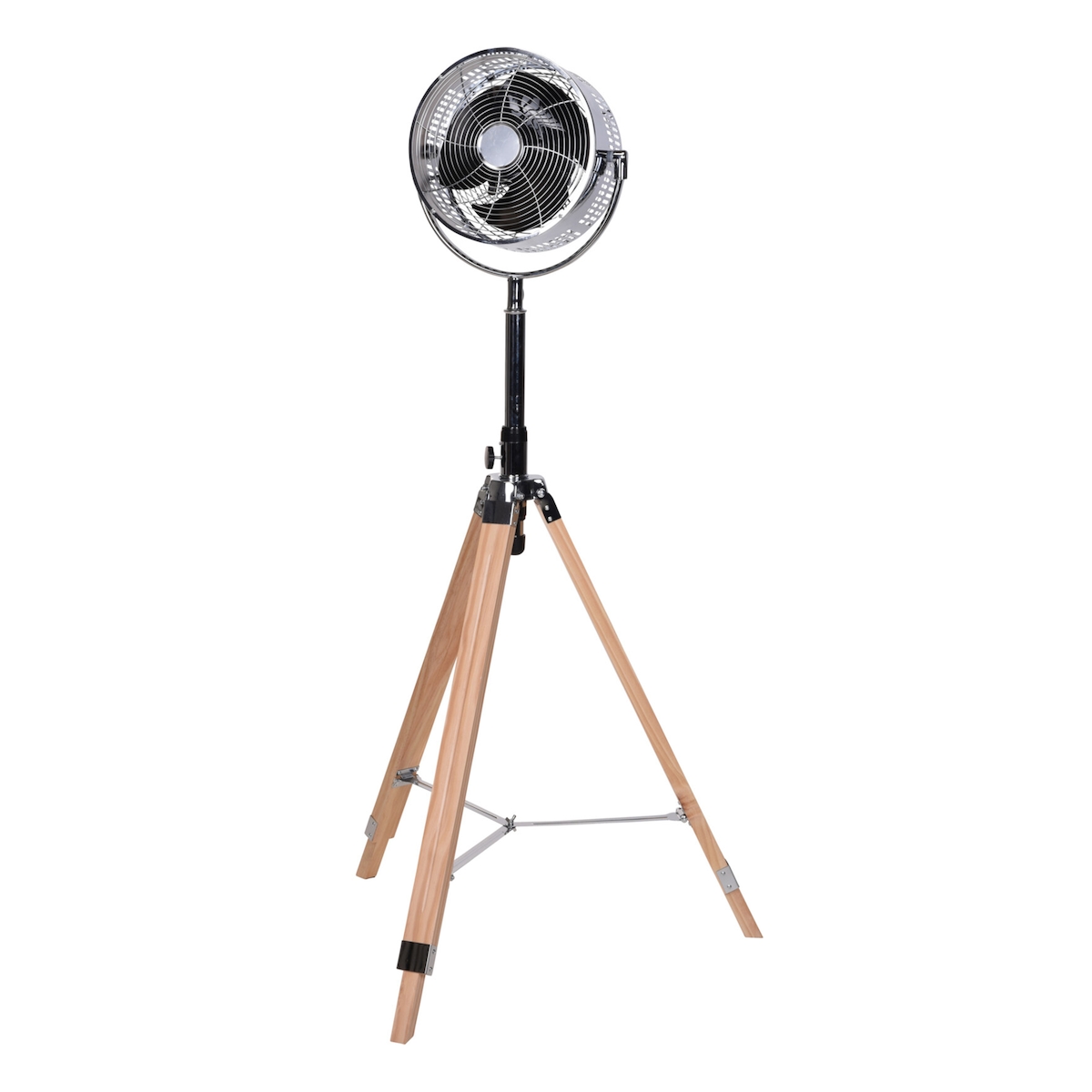 WellHome - Verstellbarer Standventilator aus Metall mit 3 Geschwindigkeiten und PureCopper-Motor Image