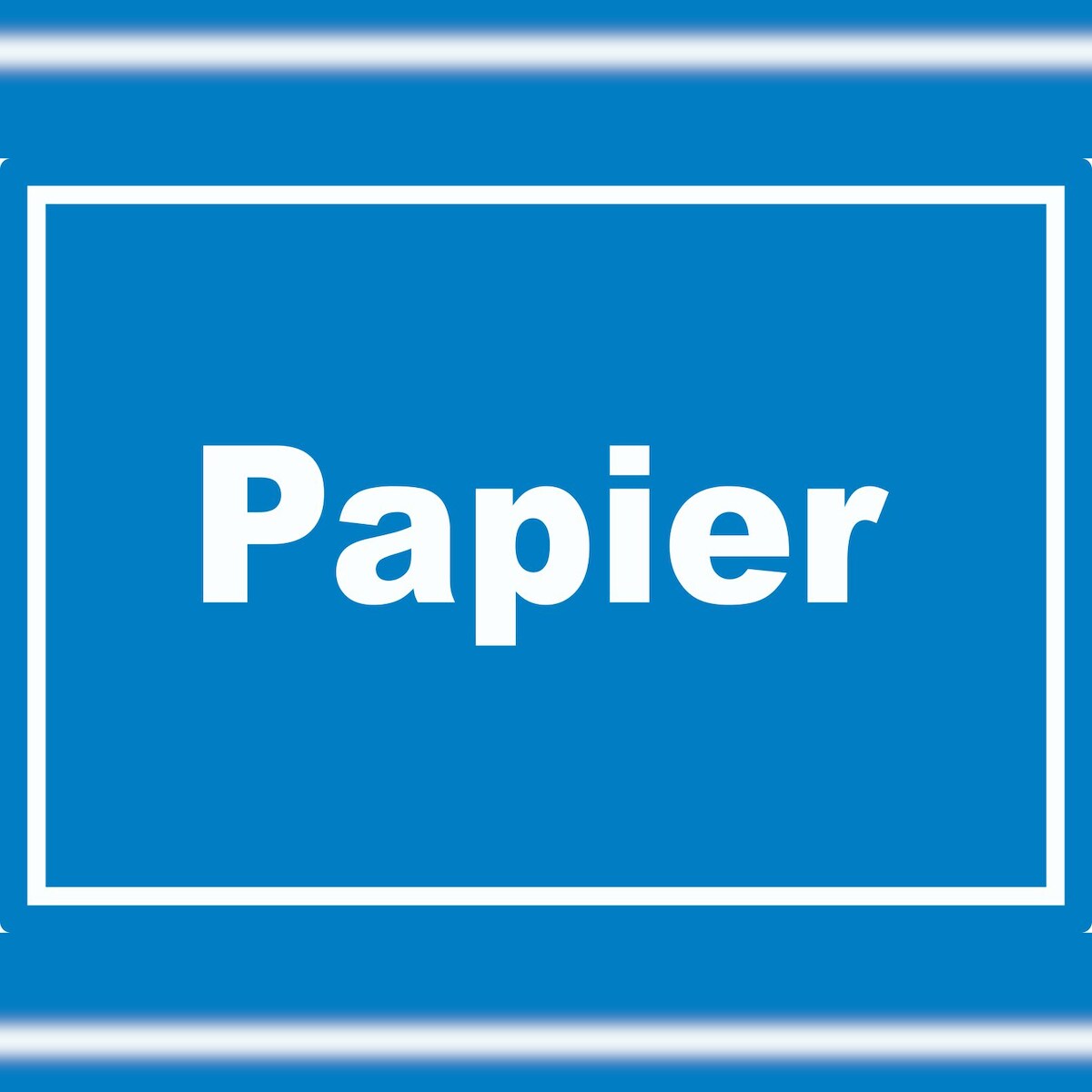 HB-Druck Papier Mülltrennung Aufkleber mit Text A9 (37x52mm) Image