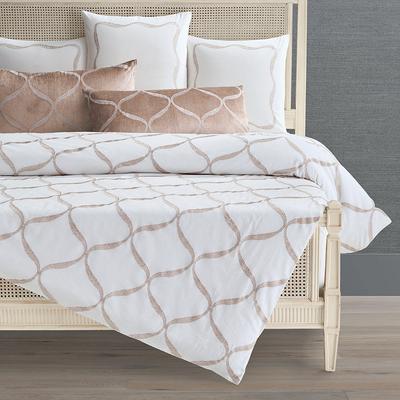 Haven Embroidered Bedding Collection - Champagne, Champagne Duvet Cover, Queen Champagne Duvet Cover - Frontgate