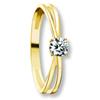Goldring ONE ELEMENT "Zirkonia Ring aus 333 Gelbgold Zirkonia Ring aus 333 Gelbgold" Gr. 54, gold, Fingerringe, Damen, 54,mit Zirkonia, Gelbgold 333-Gold, Gelbgold 333, Gold, für Damen – klassisch & elegant im Design