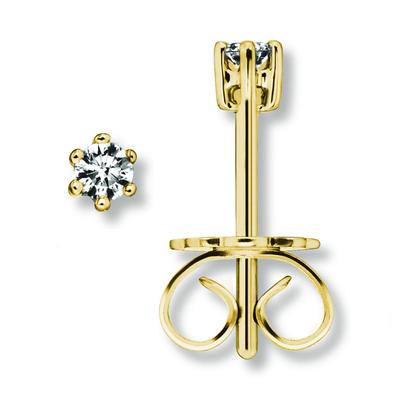 Paar Ohrhänger ONE ELEMENT "0.15 ct Diamant Brillant Ohrringe Ohrstecker", gold, Ohrringe, Damen, Damen, 0,15 ct, Gelbgold 585-Gold-Diamanten, Gelbgold 585, Gold, Diamanten, aus 585 Gelbgold – edles Design – modisch & dezent zugleich Image