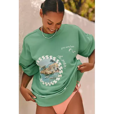 Celandine Crew-Neck Graphic Sweatshirt