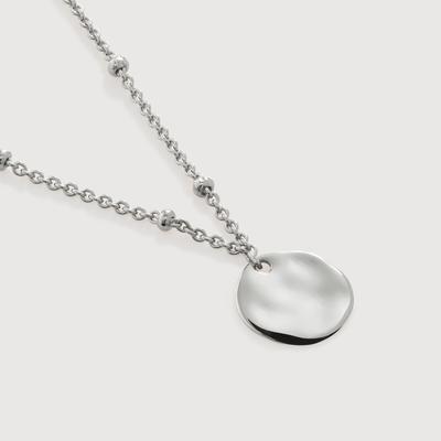 Sterling Silver Siren Muse Disc Chain Necklace