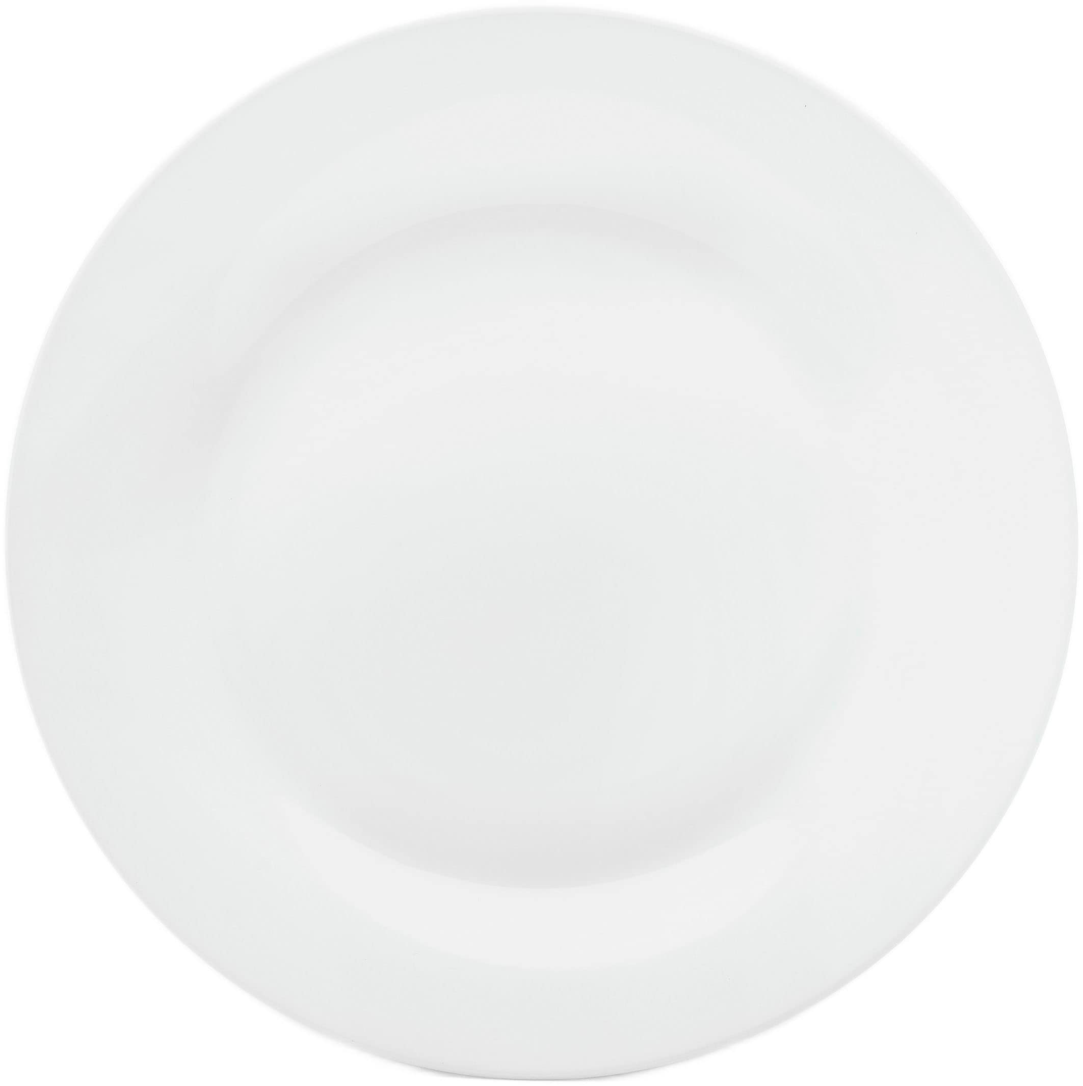 Dessertteller VAN WELL "Trend", weiß, B:20cm H:2,3cm L:20cm Ø:20cm, Porzellan, Speiseteller, spülmaschinenfest und mikrowellengeeignet, Porzellan, Ø 20 cm