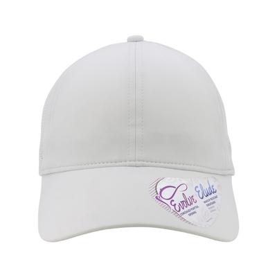 Infinity Her GABY Women's Perforated Performance Cap in Light Gray/Snow Leopard size Adjustable | Polyester/Spandex Blend